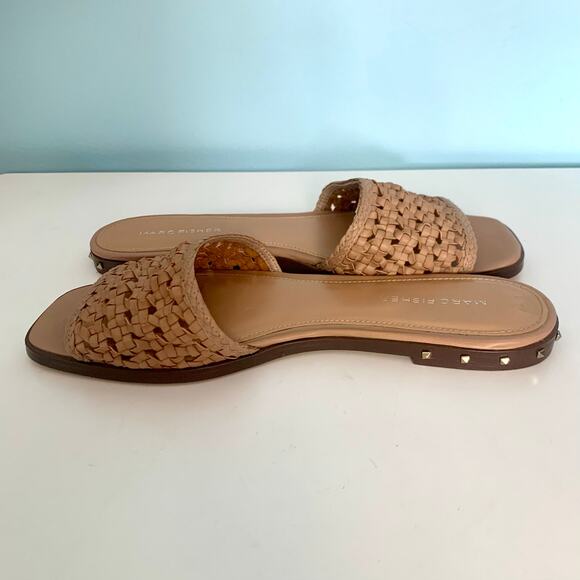 Marc Fisher Jeremy Tan Slide Sandals Size 8 - Picture 6 of 7